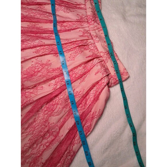 NEW J.Crew Lace Overlay A-line Skirt Contrast Beige Lined Pockets Size 00 Pink - Picture 7 of 10